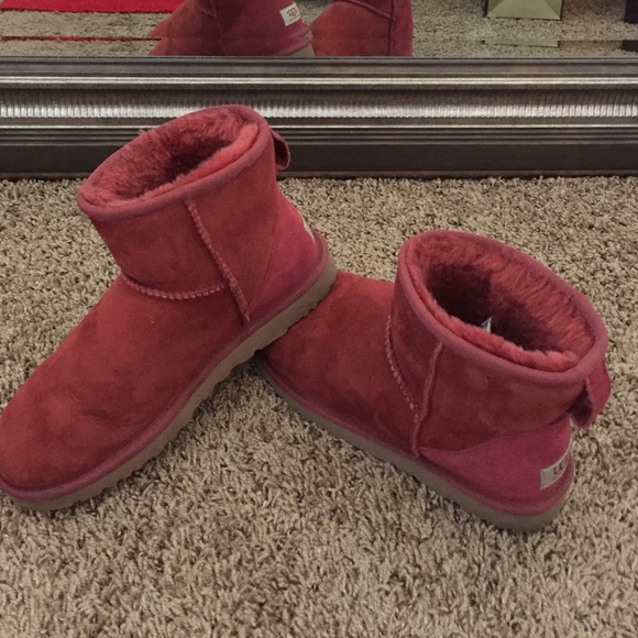 Burgundy Mini Uggs