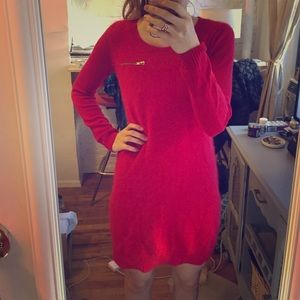 Madewell Red Sweater Dress XS