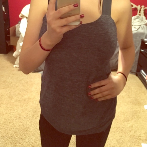 Grey Lululemon tank top