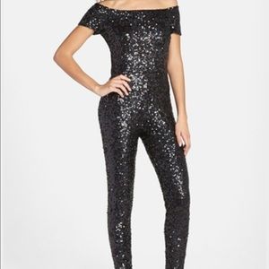 Off shoulder Sequin jumpsuit