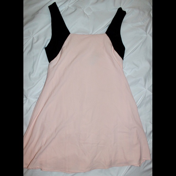 Light Pink and Black Tank Dress