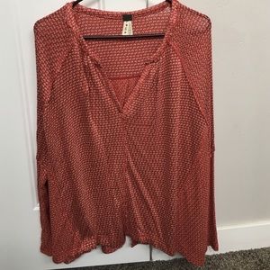 Rust colored free people sweater