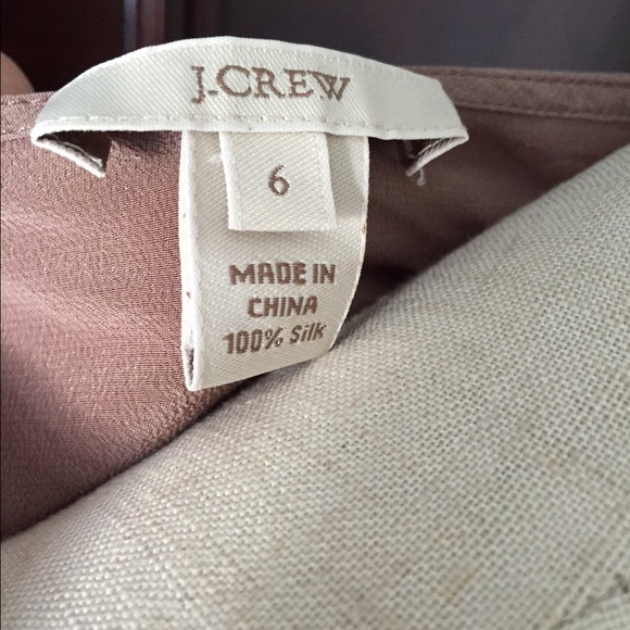 🦋 Light Brown Sheer Ruffle Top J. Crew - Picture 2 of 4