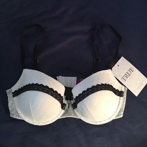 True and Co Lined Balconette Bra