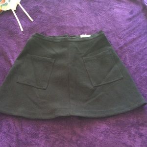 Silence and noise circle skirt