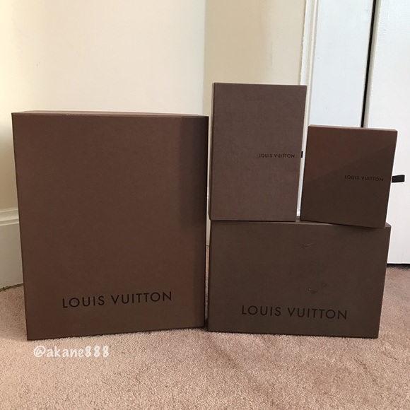 💯% Authentic Assorted (4) Louis Vuitton Boxes