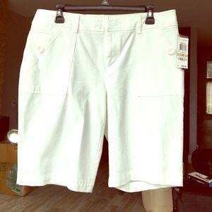 INC White Bermuda Shorts