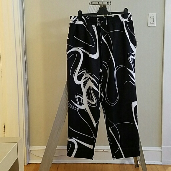 Eloquii Swirl Print Dress Pants
