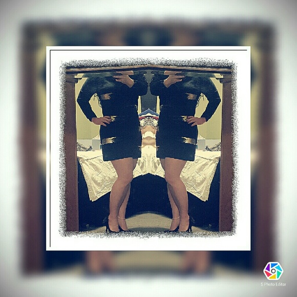 Alfani black sequin sweater dress