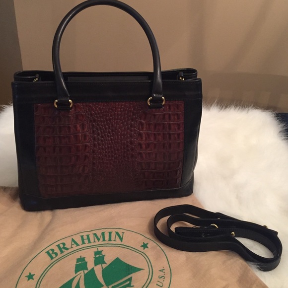 Authentic Brahmin leather handbag