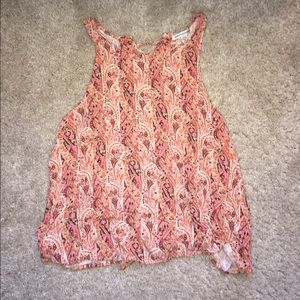 Paisley Lace Up Tank