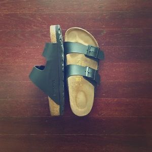 New Birkenstock (black matte finish)! Worn once.