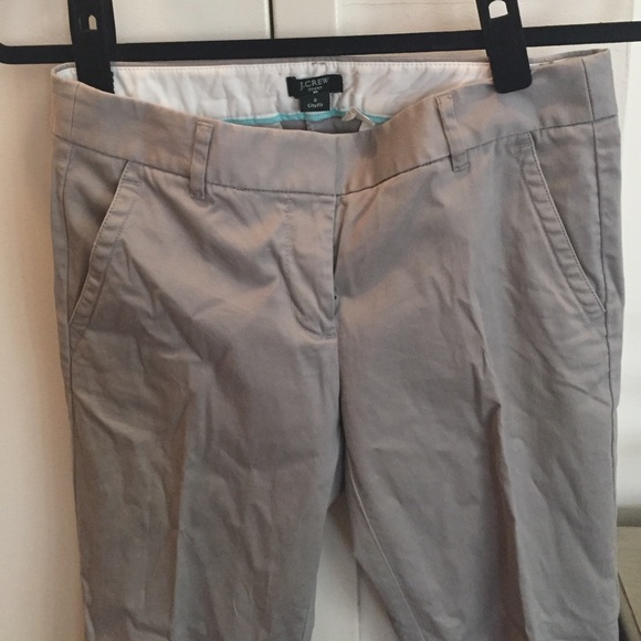 Jcrew city fit ankle length pants stone color
