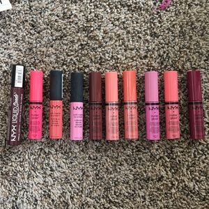 Nyx matte & glass lipsticks