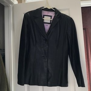 Andrew Marc leather blazer