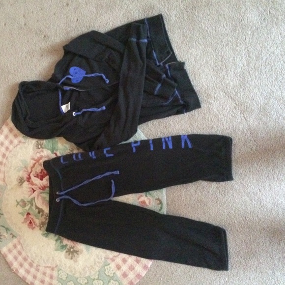 Vs pink workout outfit set