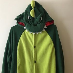 Fun and cozy kigurumi cosplay dinosaur onesie