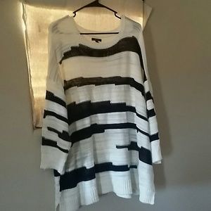 Gorgeous black/white stripped sweater