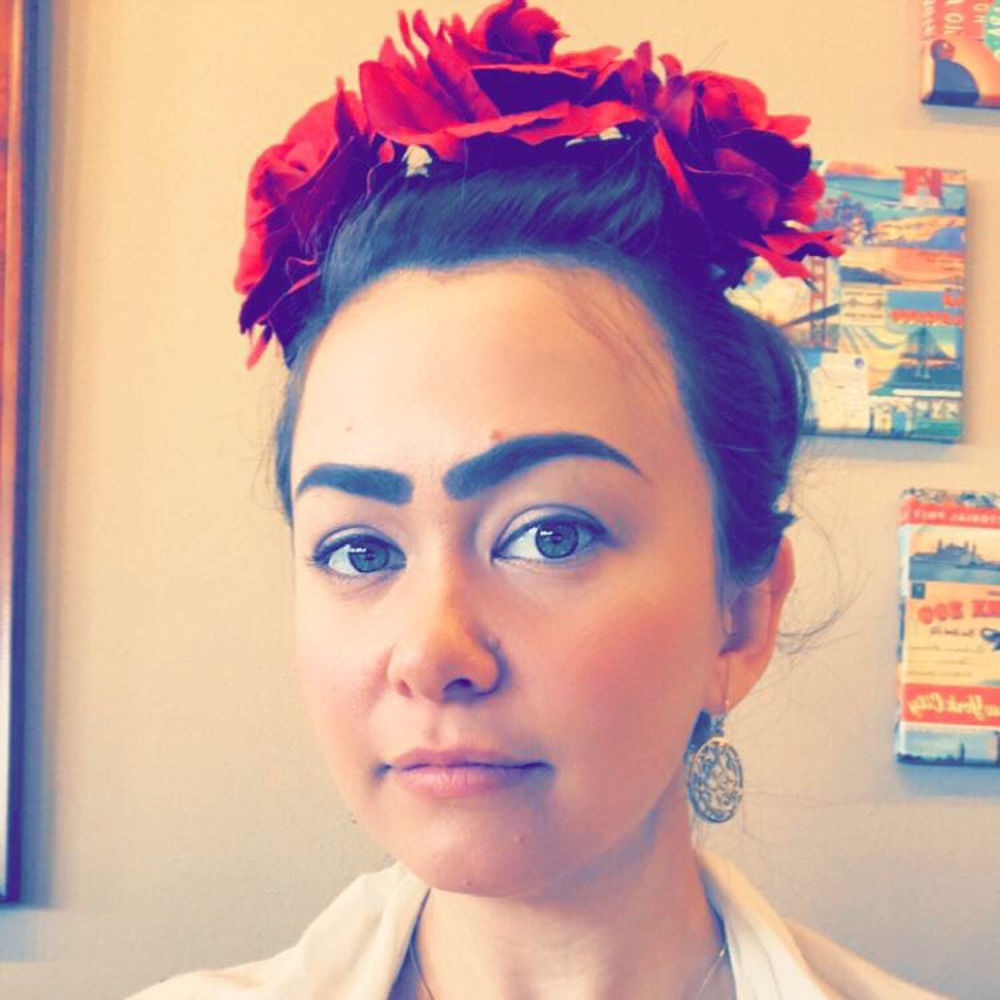 Red Flower Hair Clips