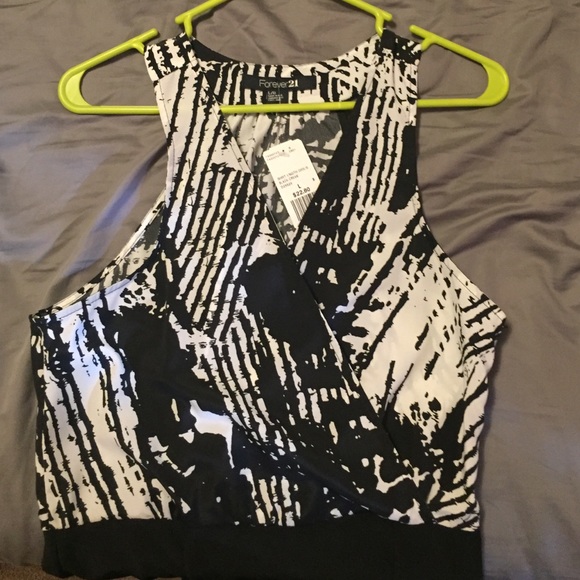 Black and Cream Forever 21 dress