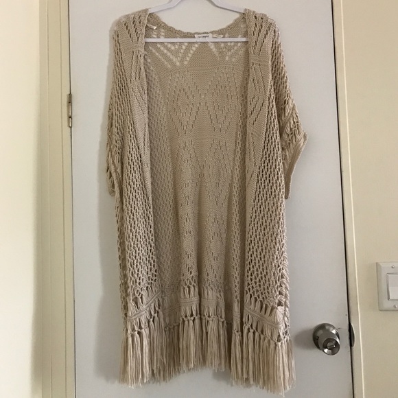 Medium brown cardigan