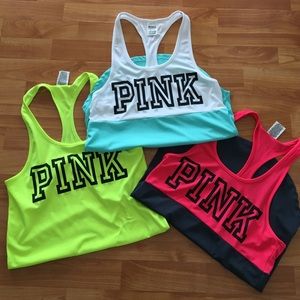 Pink xs workout tanks
