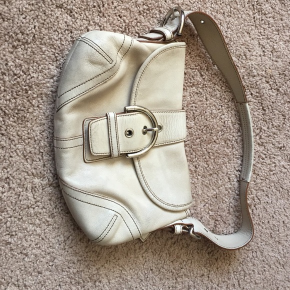 Winter white Coach handbag
