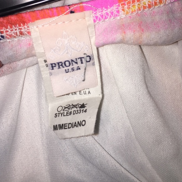 Multicolored Strapless dress - Picture 4 of 4