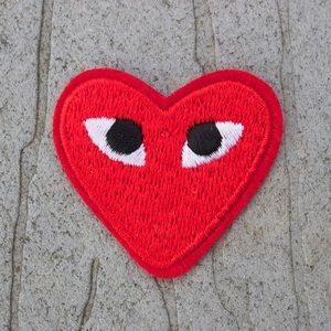 comme de garcons iron on patch