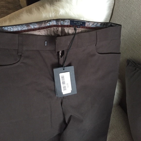 Ted Baker chocolate twill dress pants