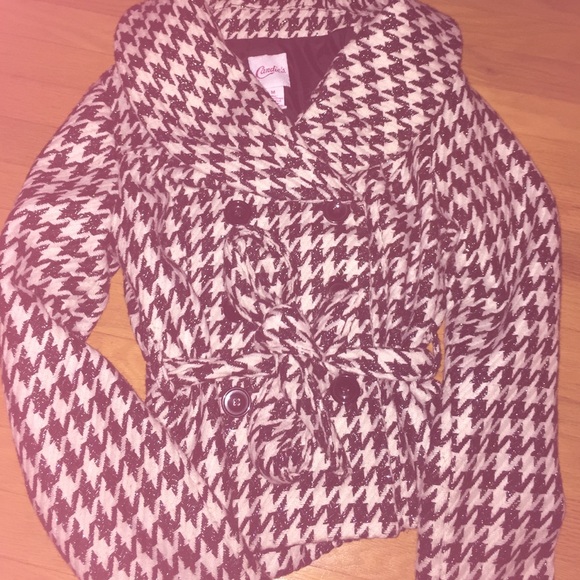 Size medium Candie's black and white pea coat