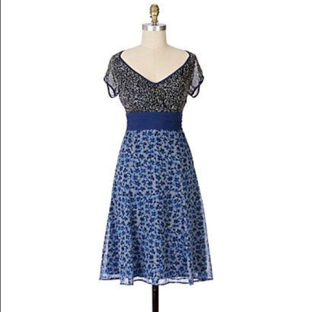Anthropologie silk dress