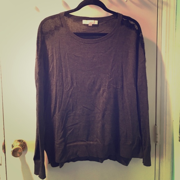 LAST CHANCE Lace Inset Sweater