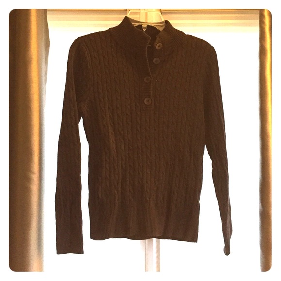 Brown 4 Button sweater