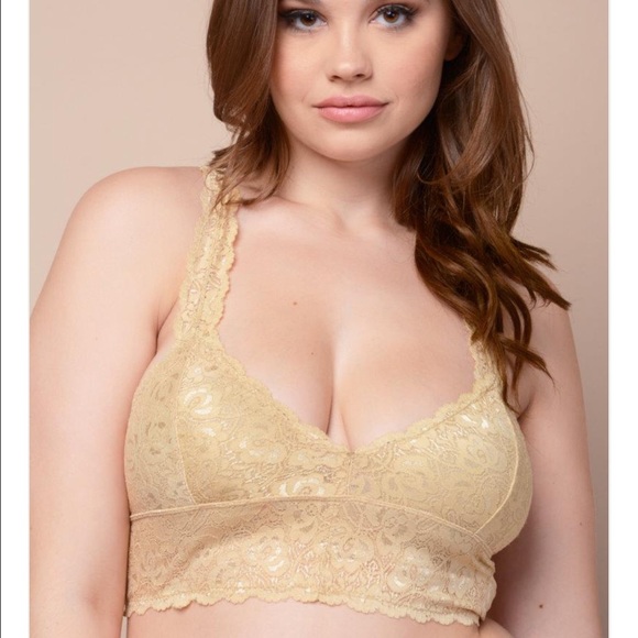 lace bralette (nude)