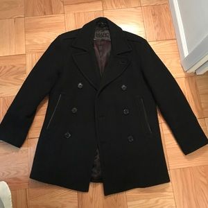 One men's peacoat