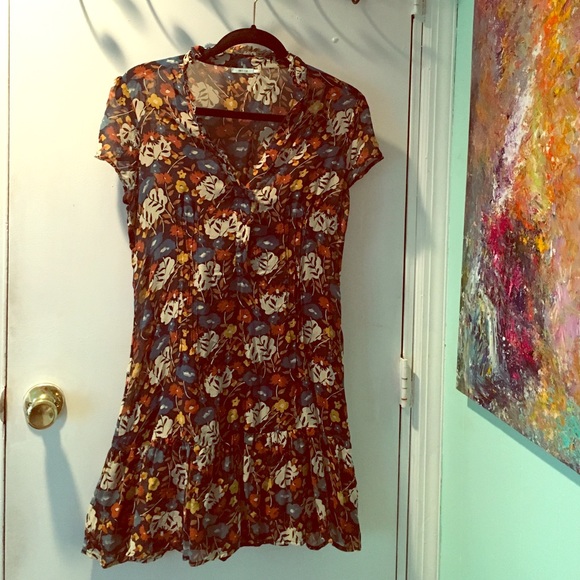 Floral Dropwaiste Dress