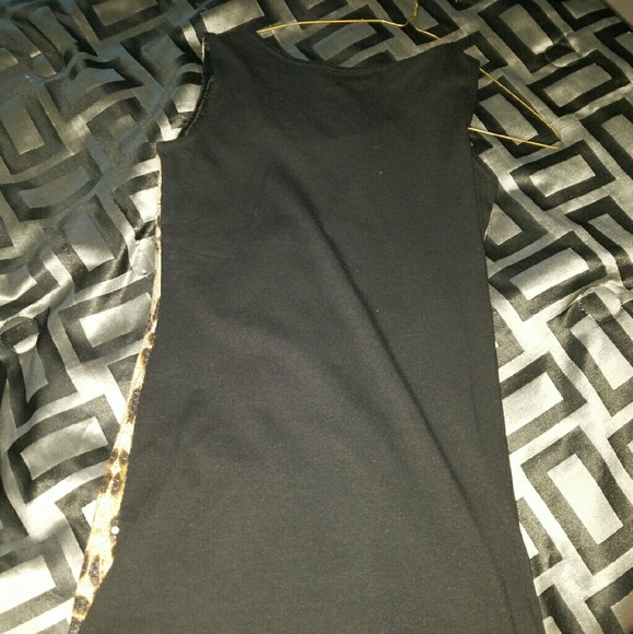 Cheetah Sequin Dress with black back - Picture 3 of 3