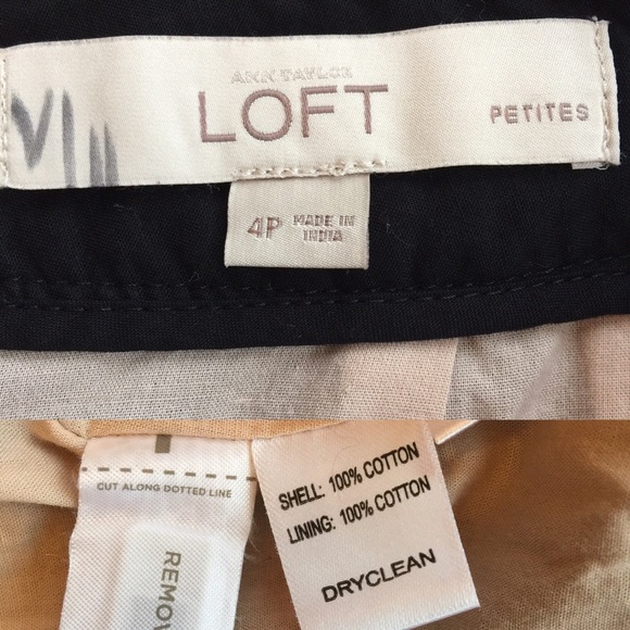 Ann Taylor Loft black eyelet pencil skirt SZ 4P - Picture 4 of 4