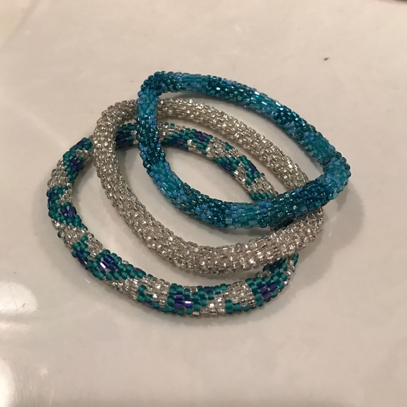 3 woven bracelets