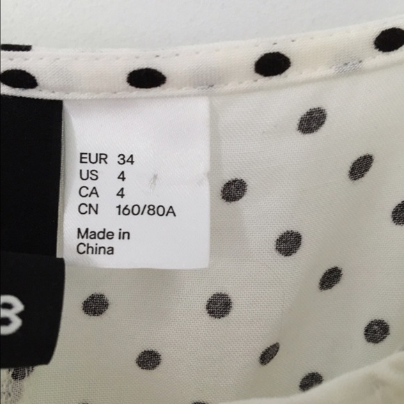 White polka dot sundress. Size 4. - Picture 3 of 3