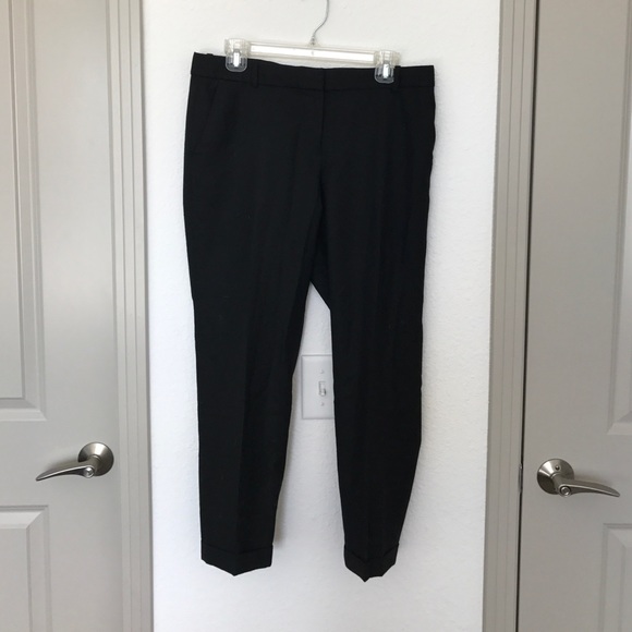 J.Crew Black Cafe Capri Pants