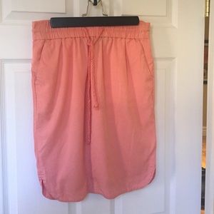 Coral/pink drawstring pencil skirt!