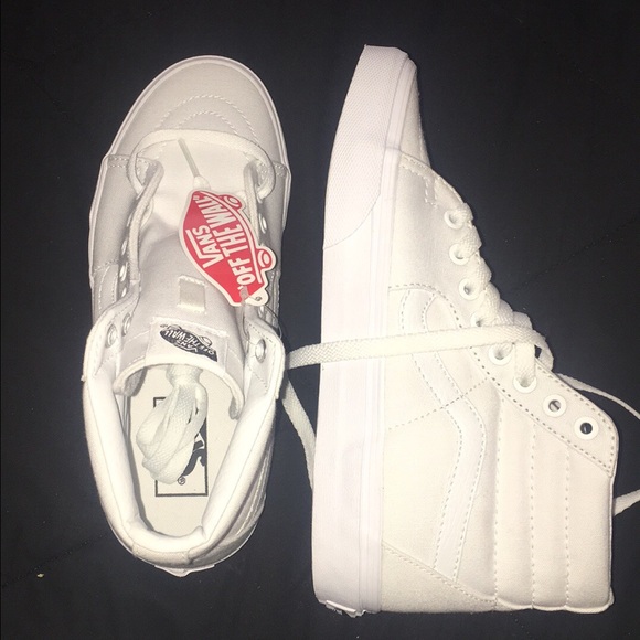 White high top vans