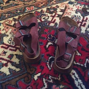 Betula maroon birkenstocks