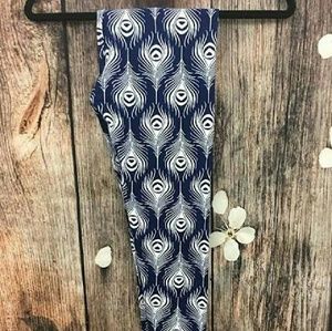Lularoe peacock feathers TC leggings