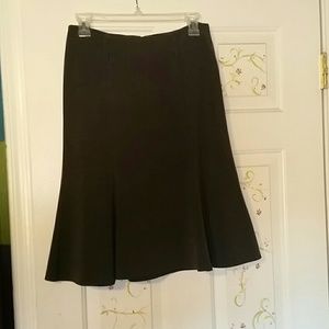 Xi grey flare midi skirt