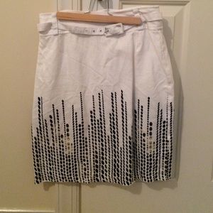 Linen mini skirt