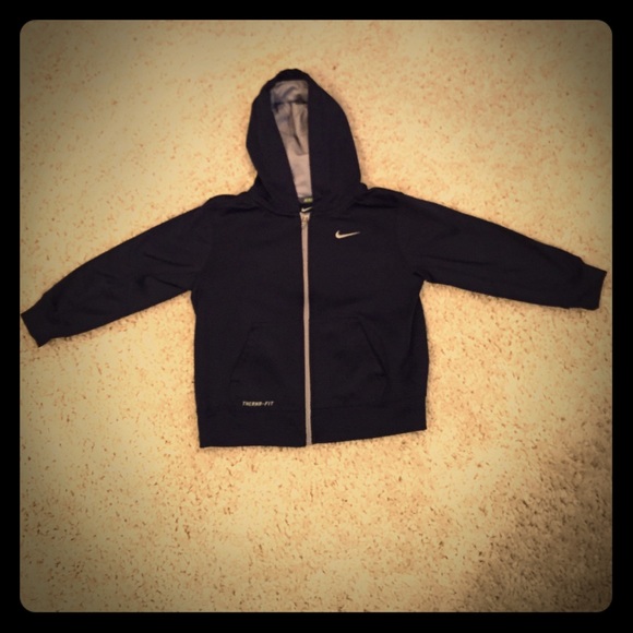 Nike Other - Boy's Size 6 Navy Blue Nike Therma-Fit Zip Up