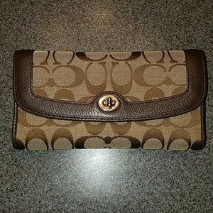 Coach Wallet (with checkbook insert)